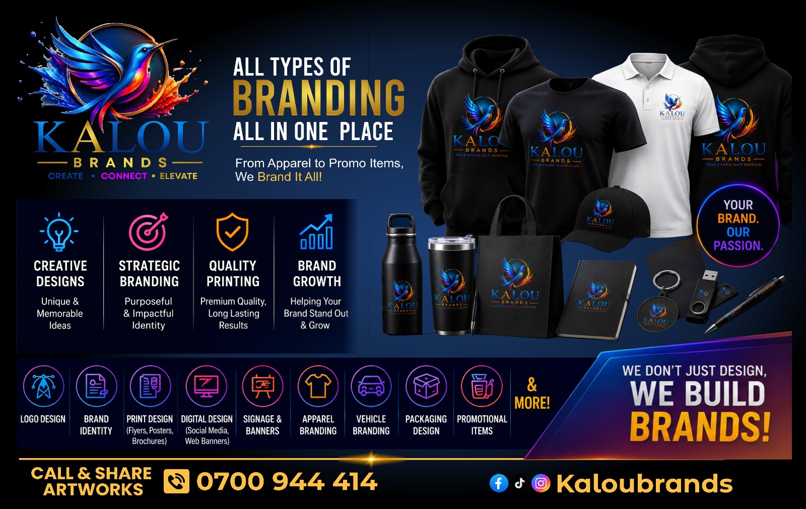 Print design and branding poster sample